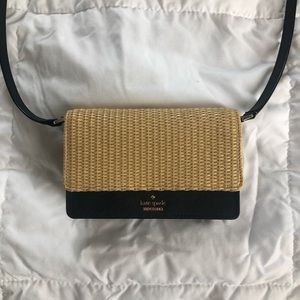 Caned Kate Spade Small Crossbody Satchel